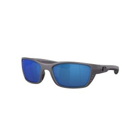 Costa Whitetipe Matte Gray Frame with Blue Mirror Lens