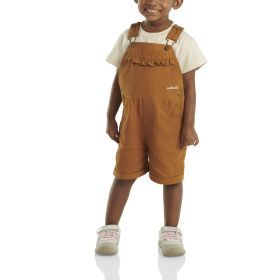 Carhartt Toddler Girls' Canvas Ruffle Front Shortall