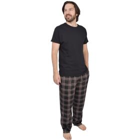 Canyon Creek Men's Tall Plaid Minky Lounge Pants