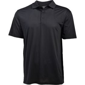 Aeroline Men's Black Heather Birdseye Mesh Polo