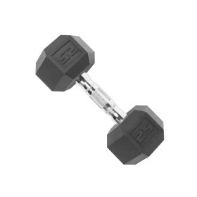 Cap 25 lb. Rubber Dumbbell