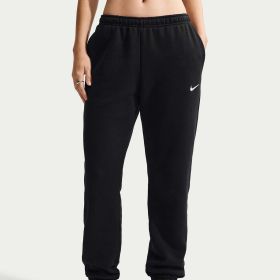 Nike Womens' Studio Fleece Mid-Rise Cuff Pants