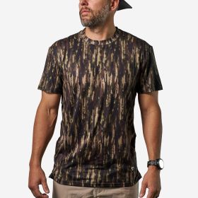 Burlebo Men's Go To Tee Midland Camo Performance T-Shirt