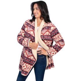Canyon Creek Women's Aztec Sherpa Lined Cardigan