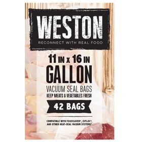 Weston 11 in x 16 in Gallon Vacuum Seal Bags, 42-Count