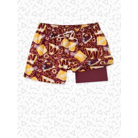 Chubbies Men's The Commanders Game Day Fit NFL Lined Classic Swim Trunk
