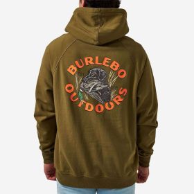 Burlebo Men's Duck Down Fleece Hoodie