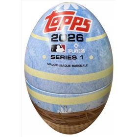 Topps 2026 Series 1 Major League Baseball Egg Tin Trading Cards