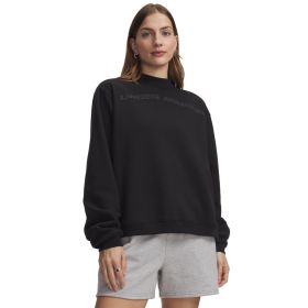 Under Armour Women's UA Icon Fleece Graphic Mock Neck Crew