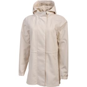 Avalanche Women's Cream Spring Shell Woven Bonded Rain Trench