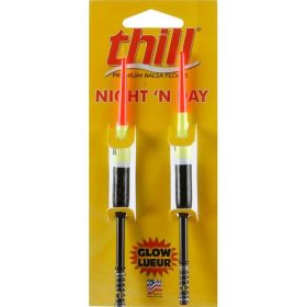 Lindy-little Jo Night 'N Day 5" x 3/8" Spring Float, 2-Pack