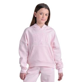 adidas Girl's Youth Long Sleeve Graphic Fleece Hooded Pullover