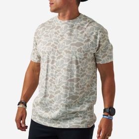 Burlebo Men's Classic Deer Camo Vintage Washed Tee