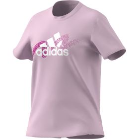 adidas Women's Two-Tone Digi-Brush Short Sleeve Graphic Tee