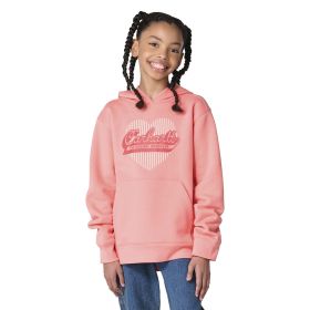 Carhartt Girl's Youth Shell Pink Long Sleeve Heart Logo Sweatshirt