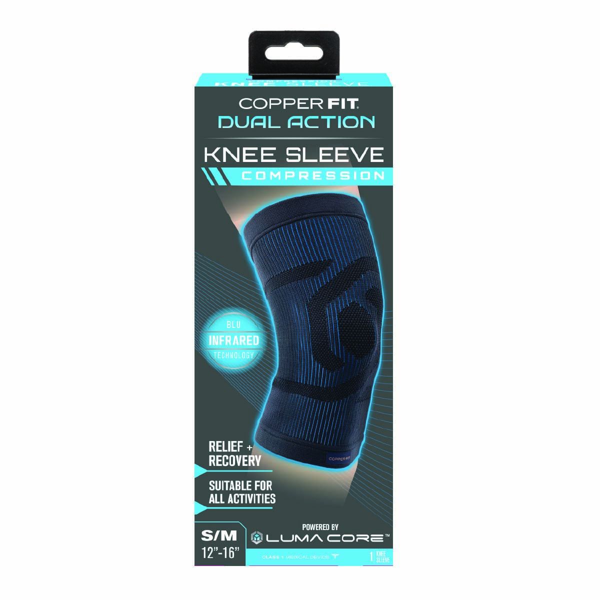 Copper Fit Dual Action Compression Knee Sleeve