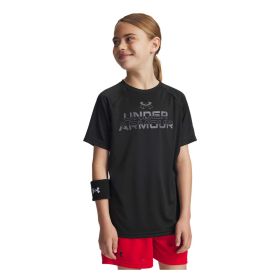 Under Armour Boys' UA Tech  Split Wordmark Short Sleeve Shirt