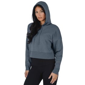 90 Degree Women's Lux Crop Fleece Hoodie