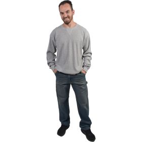 Canyon Creek Men's 3X Heather Grey Thermal Crewneck Shirt