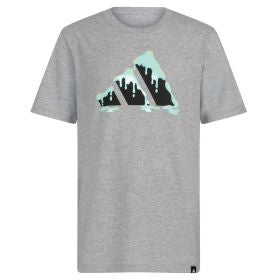 adidas Boys' Short Sleeve Drippy Big Logo Tee