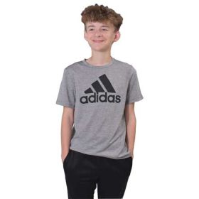 adidas Boys' Short Sleeve Melange Performance Tee