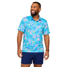 Chubbies Men's Flock Party Performance Polo