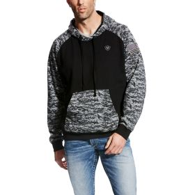 Men's Patriot Black Digital Camo Hoodie