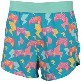 Aeroline Men's Video Game 4" Inseam Printed Running Shorts