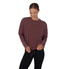 90 Degree Women's Lux Stone Washed Crew w/ Drawstring Waist