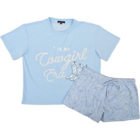 Canyon Creek Women's Cowgirl Era Tee Graphic Knit Short Set