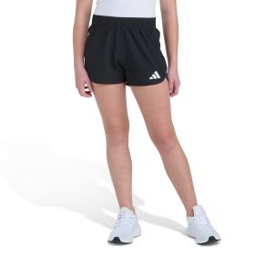adidas Girls' Elastic Waistband Woven Pacer Short with Binding