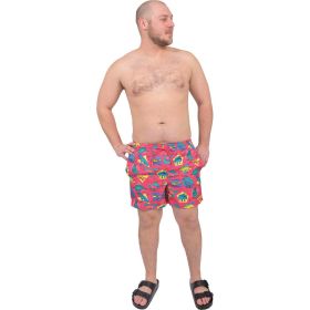Aeroline Men's 5" 2in1 Dinosaur Swim Trunk