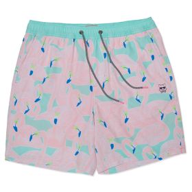 Party Pants Men's 5" Flockin Aye Happy Hour Swim Short