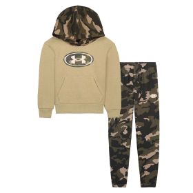 Under Armour Boys' Khaki Camo AOP Hoodie Set
