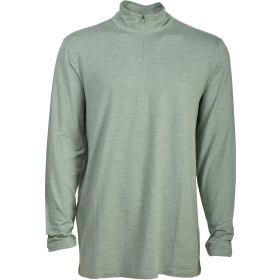 Bison Ridge Men's Tall Evergreen 2Tone Heather 1/4 Zip