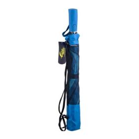 Weather Station Compact Folding Umbrella with Mesh Carrying Sleeve