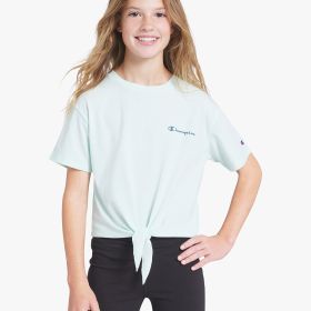 Champion Girls' Tie-Front Short Sleeve Tee