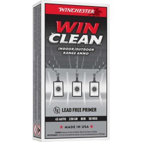 Winchester WinClean .45 Auto 230-Grain BEB Handgun Ammunition (50 Rounds)
