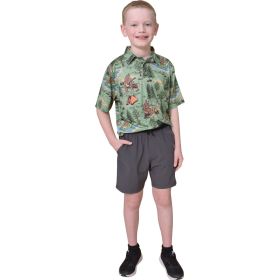 Aeroline Boy's Short Sleeve Print Polo