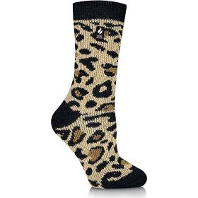 Heat Holders Women's Hadley Original Thermal Leopard Jacquard Crew Socks