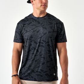 Burlebo Men's Black Camo Go To Tee