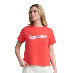 Champion Women's Baseball Script Graphic Tee
