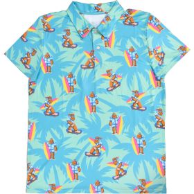 Aeroline Boy's Surf Print Polo