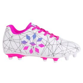 Rip It Girls' White and Pink Soccer Cleats