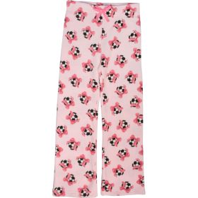 Canyon Creek Girls' Fleece Soccer Bows Lounge Pants