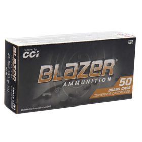 CCI Blazer Brass 40 S&W Ammo 180 Grain Full Metal Jacket