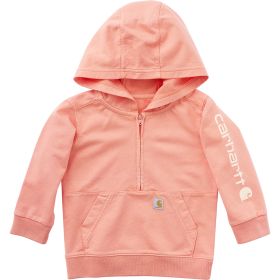 Carhartt Toddler Girls' Long Sleeve Re-Engineered Garment Dye Half-Zip Sweatshirt