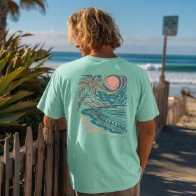 Reel Life Men's Performance Short Sleeve Tee - Island Escape Graphic