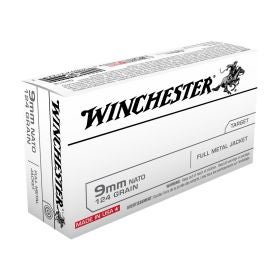 Winchester 9mm 124 Grain FMJ Ammo
