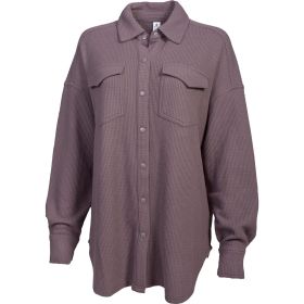 90 Degree Women's Brushed Waffle Shacket